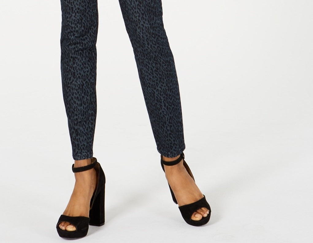 Calças jegging jeans estampadas Nikki para mulheres, tamanho 9 ...