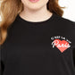 Moletom Feminino Love Tribe Trendy Plus C'est La Vie Preto Tamanho 3X