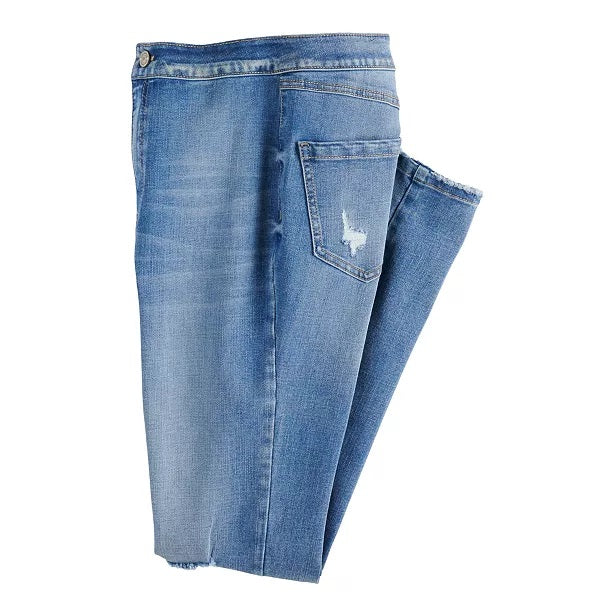 Calças jegging Rewash Juniors de cintura super alta Vixen, tamanho 3, azul