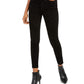 Calça Jeans Rewash Juniors Velvet Leopard Preta Tamanho 0