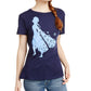 Camiseta estampada Frozen da Disney Juniors, tamanho médio, azul, pequena