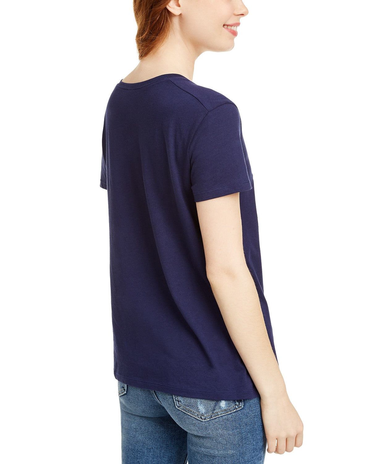 Camiseta estampada Frozen da Disney Juniors, tamanho médio, azul, pequena