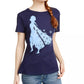 Camiseta gráfica Frozen da Disney Juniors, tamanho azul médio, tamanho extragrande