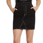 Vestido curto Dickies Juniors, tamanho grande, preto