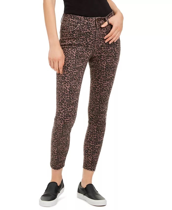 Calça jeans skinny estampada Rewash Juniors, roxa, tamanho 11