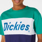 Camiseta Dickies Feminina Colorblock Algodão Gráfico Tomboy Verde Tamanho P