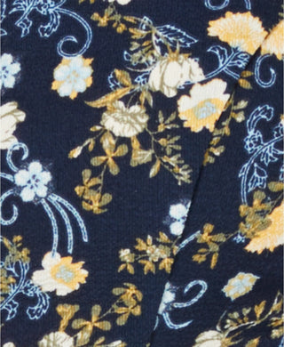 Blusa Peplum Estampada Hooked Up By Iot Juniors Tamanho Grande Marinho