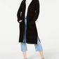 Cardigan Duster Texturizado para Juniores da Hooked Up by IOT, Preto, Tamanho Médio