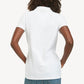 Camisa polo feminina Tommy Hilfiger Core, branca, tamanho XX-G