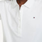 Camisa polo feminina Tommy Hilfiger Core, branca, tamanho XX-G