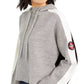 Tommy Hilfiger Moletom com capuz feminino de manga larga, cinza, tamanho pequeno