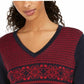 Suéter Tommy Hilfiger Fair Isle Ivy Cotton Feminino Azul Tamanho Extra Grande