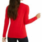 Suéter Tommy Hilfiger Feminino de Algodão Argyle com Tachas Vermelho Tamanho X-G