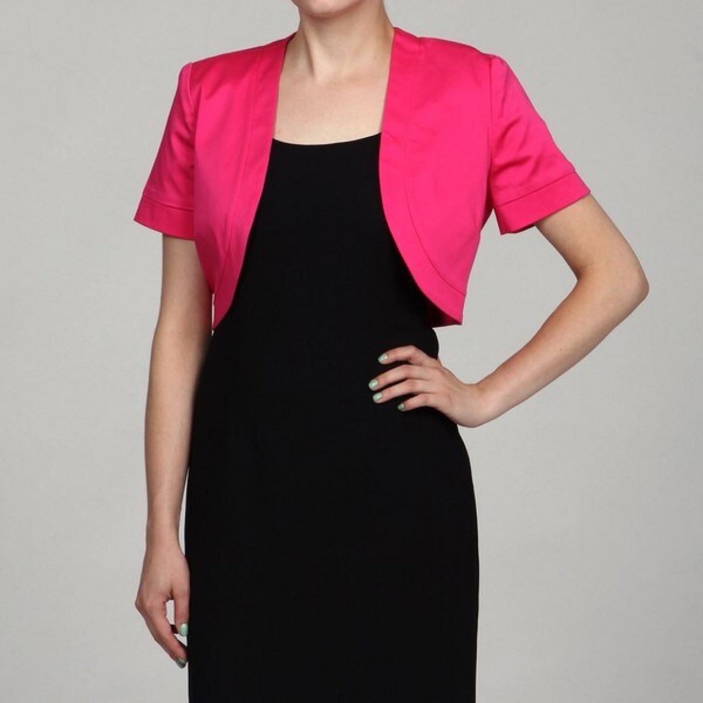 Cardigan Bolero Feminino Jessica Howard Rosa Tamanho X-G