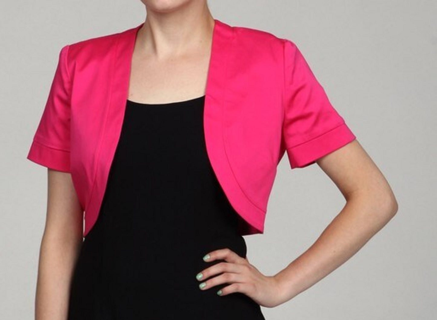 Cardigan Bolero Feminino Jessica Howard Rosa Tamanho X-G