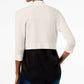 Cardigan Bolero Feminino Jessica Howard Branco Tamanho Médio