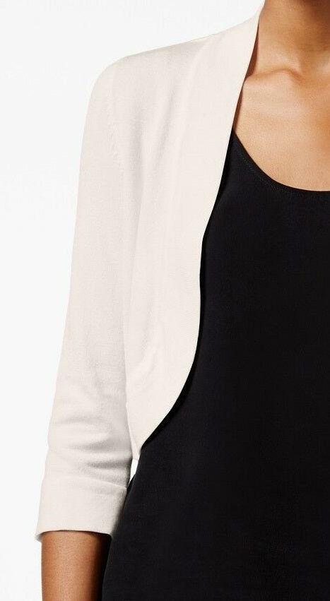 Cardigan Bolero Feminino Jessica Howard Branco Tamanho Médio