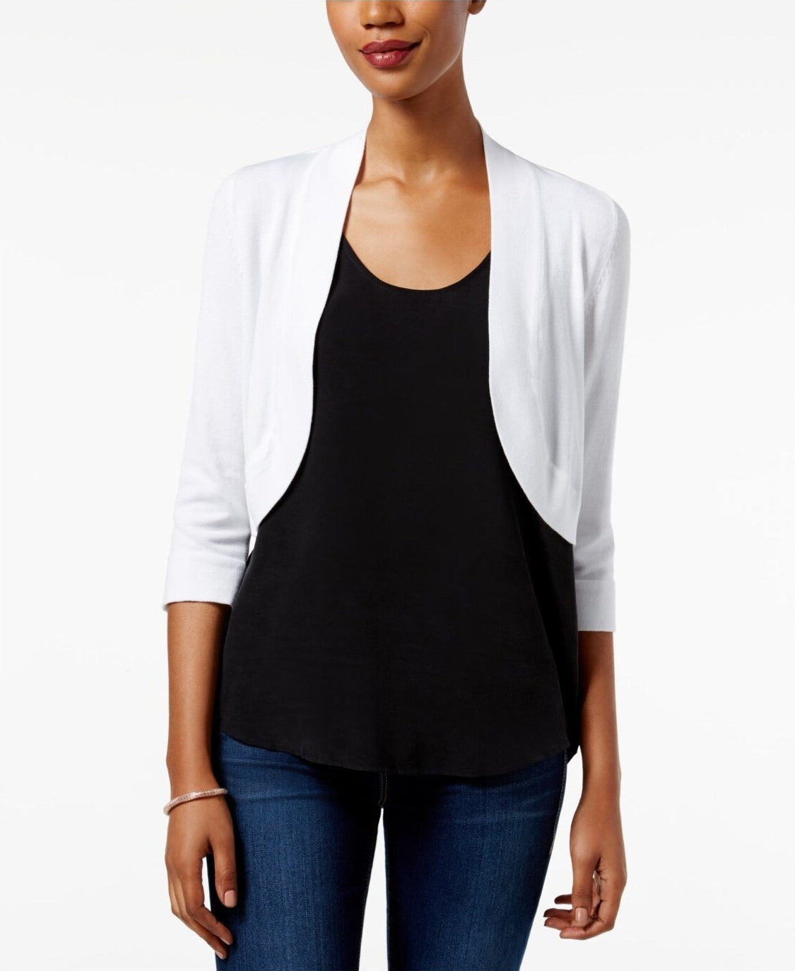 Cardigan Bolero Feminino Jessica Howard Tamanho Natural Pequeno