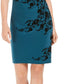 Vestido feminino Jessica Howard Petite Velvet Flocked Bkn Tamanho 14P
