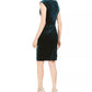 Vestido justo com decote em V e glitter em veludo, tamanho 12, da Jessica Howard, feminino
