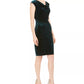 Vestido justo com decote em V e glitter em veludo, tamanho 12, da Jessica Howard, feminino