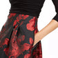 Vestido feminino Jessica Howard com saia plissada e ajuste evasê, preto, tamanho 6
