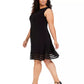 Jaqueta feminina Jessica Howard Plus Illusion-Trim preta tamanho 16W