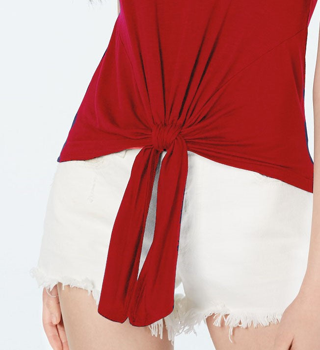 Blusa Crave Fame Juniors com Cadarço nas Costas Vermelha Tamanho P