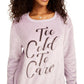 Moletom de pelúcia Too Cold To Care da Love Tribe Juniors, roxo, tamanho extra grande