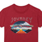 Camiseta Fea Masculina Journey Flying Graphic Vermelha Tamanho Médio