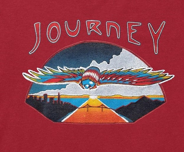Camiseta Fea Masculina Journey Flying Graphic Vermelha Tamanho Médio