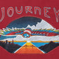 Camiseta gráfica masculina Journey Flying vermelha tamanho pequeno