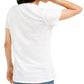 Camiseta Just Smile da Love Tribe Junior, branca, tamanho X-G