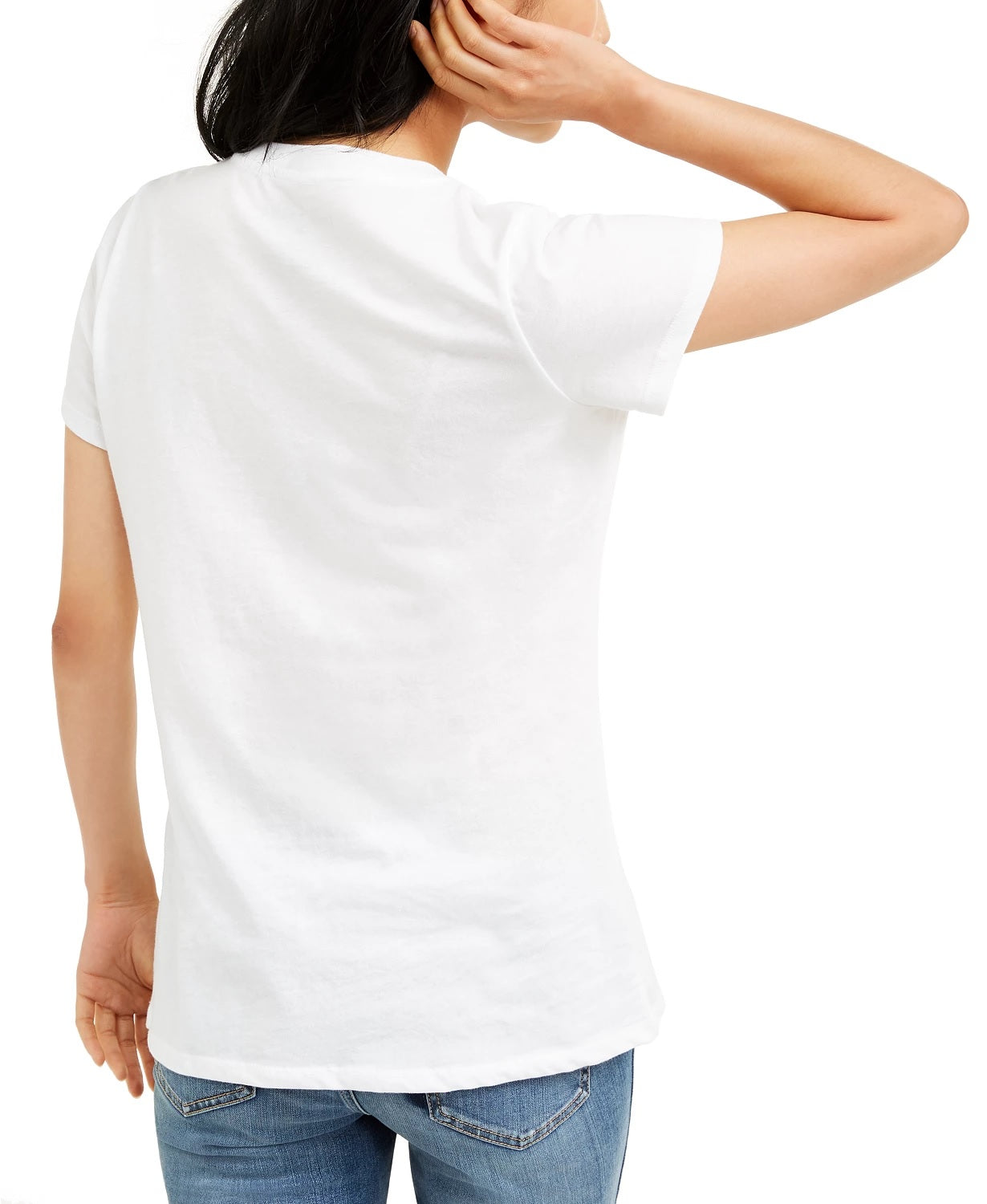 Camiseta Just Smile da Love Tribe Junior, branca, tamanho X-G