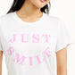 Camiseta Just Smile da Love Tribe Junior, branca, tamanho X-G