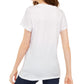 Camiseta estampada Hello Weekend feminina Love Tribe, tamanho grande, branca, para jovens