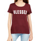 Camiseta com estampa gráfica Feeling Blessed do Love Tribe Juniors, vermelha, tamanho X-S