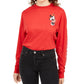 Camiseta estampada da Minnie Mouse da Disney Juniors, vermelha, tamanho pequeno