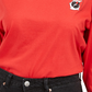 Camiseta estampada da Minnie Mouse da Disney Juniors, vermelha, tamanho pequeno