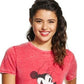 Camiseta estampada da Minnie Mouse da Disney Juniors, vermelha, tamanho extra grande
