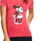 Camiseta estampada da Minnie Mouse da Disney Juniors, vermelha, tamanho extra grande