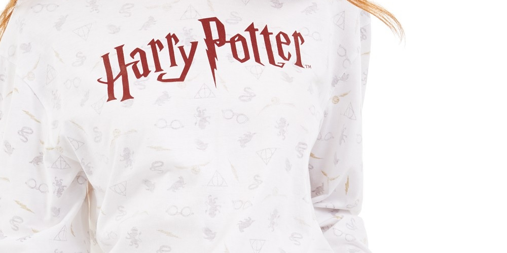 Camiseta gráfica Harry Potter da Warner Brothers Juniors, tamanho médio, branca