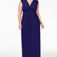 Vestido longo sem mangas com nó Love Squared feminino plus size, tamanho cobalto 1X