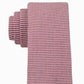 Gravata fina de seda Calvin Klein Micro Squares masculina vermelha tamanho regular