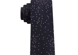 Gravata Calvin Klein Masculina com Bolinhas Salpicadas Preta Tamanho Regular