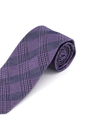 Gravata Calvin Klein Masculina Graphite Classic Xadrez Roxa Tamanho Regular
