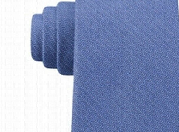 Gravata Slim Herringbone Masculina Calvin Klein Pasblue Tamanho Regular