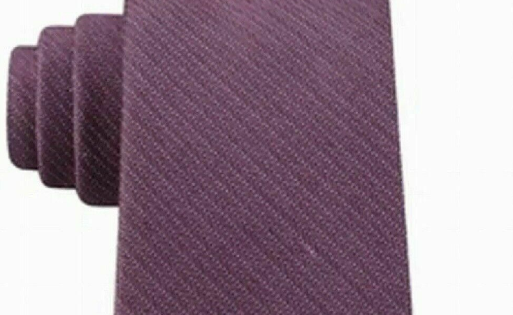 Gravata Calvin Klein Masculina Slim Herringbone Vinho Tamanho Único