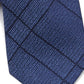 Gravata Calvin Klein Masculina Stitch Plaid Slim Silk Azul Tamanho Único