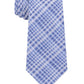 Calvin Klein Gravata Slim Xadrez Contrastante Masculina Azul Marinho Tamanho Regular